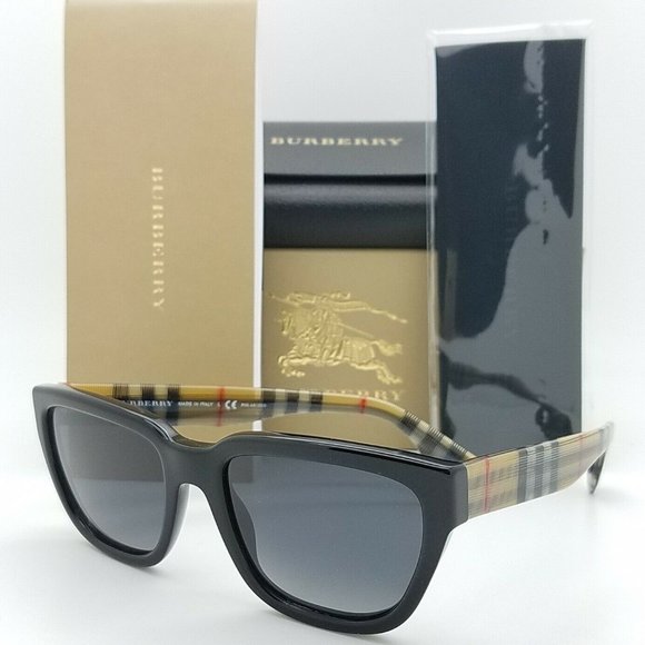 BURBERRY SUNGLASSES PLAID GREY! NEW!